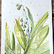 Order 'Sunny bunnies' watercolor, flowers, spring. Nadezda Perova. Livemaster. . Pictures Фото №3