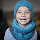 Детский комплект: шапка+снуд+жилет, Комплекты одежды для малышей, Электросталь,  Фото №1
