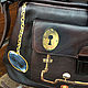Brown doctor medical bag black, steampunk leather purse. Valise. InGAartWork. Online shopping on My Livemaster.  Фото №2
