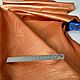 Order Genuine leather Copper textured 1 mm. tarzderi. Livemaster. . Leather Фото №3