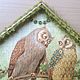 Интерьерная ключница «СОВУШКИ. ЛЮБОВЬ». Ключницы настенные. ЛюбарО. Ярмарка Мастеров.  Фото №4