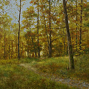 Картины и панно handmade. Livemaster - original item Painting - Timiryazevsky Park in autumn. Handmade.