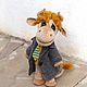 Bull in a coat. Stuffed Toys. Crochet patterns by Ermak Elena. Online shopping on My Livemaster.  Фото №2
