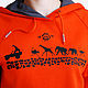 Women's sweatshirt orange, cool, bright hoodie. Sweater Jackets. Lara (EnigmaStyle). My Livemaster. Фото №5