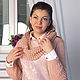Войлочный свитер с вязаными рукавами и воротником, валяный свитер купить, авторский войлок Татьяны Вицке