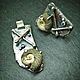 Pendant and ring 'La eternidad'.Silver,Ammonite,Topaz, Jewelry Sets, Lesnoj,  Фото №1
