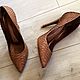 Туфли из натурального питона Ketty Chocco. Туфли. Exclusive Shoes (Sokolick). Интернет-магазин Ярмарка Мастеров.  Фото №2