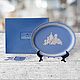 Винтаж: Wedgwood Jasperware редкое овальное панно / поднос в фирменной коробке, Тарелки декоративные винтажные, Вологда,  Фото №1