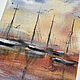 'Dark orange sunset' watercolor painting (sea). Pictures. Nadezda Perova. Online shopping on My Livemaster.  Фото №2