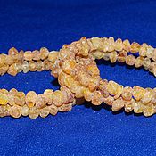 Украшения handmade. Livemaster - original item Spiral bracelet on a string of medical raw amber.. Handmade.