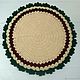 Order Buy round rug Christmas 'snowflake-3'. knitted handmade rugs (kovrik-makrame). Livemaster. . Carpets Фото №3