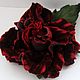 Brooch-pin: Rose velvet. Brooches. fantasy flowers. Online shopping on My Livemaster.  Фото №2