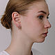 Серьги воздушная гимнастика "Вис в шпагате". Серьги классические. Sabira Jewelry. Ярмарка Мастеров.  Фото №12