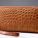 Клатч из кожи крокодила на двух молниях IMA0002UK45. Кошельки. CrocShop товары из экзотической кожи. Интернет-магазин Ярмарка Мастеров.  Фото №2