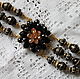 Bracelet made of black beads with gold lettering. Bead bracelet. lawanda. Online shopping on My Livemaster.  Фото №2