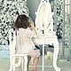 Dressing table console with mirror for children in the children's room. Tables. Big Little House. Ярмарка Мастеров.  Фото №4