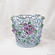 Pots of Violets lilac. Pots1. Elena Zaychenko - Lenzay Ceramics. My Livemaster. Фото №5