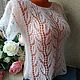 T-shirt 'Just love-3' made of mohair on silk. T-shirts. hand knitting from Galina Akhmedova. My Livemaster. Фото №5