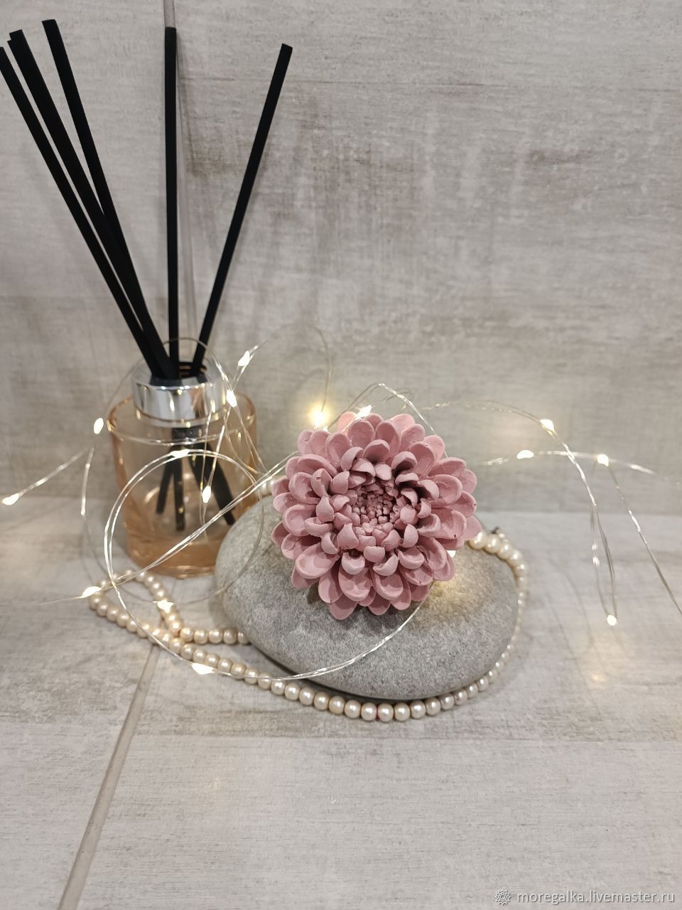 Аромакамень, саше "Хризантема" белая в интернет-магазине Ярмарка ...