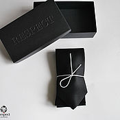 Аксессуары handmade. Livemaster - original item Black tie premium Perfetto / natural Italian silk. Handmade.