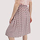 Pink skirt with a print of cucumbers viscose summer. Skirts. Yana Levashova Fashion. My Livemaster. Фото №4