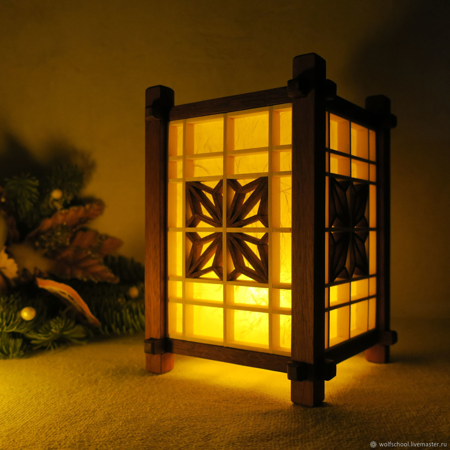 Как сделать японский светильник