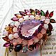Brooch-order 'Empress' with ametrine, opals, Brooches, Novaya Usman,  Фото №1