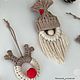 Елочные игрушки набор. Елочные игрушки. Macrame_ecodecor (Оксана Куликова). Интернет-магазин Ярмарка Мастеров.  Фото №2