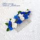 Hair comb with flowers. Decorating with flowers, Comb, Vladivostok,  Фото №1