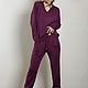 Women's knitted suit Wine bordo, Suits, Moscow,  Фото №1