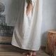 Заказать Льняное платье из вареного льна. Boho style.Балахон в тонкую полосочку. Maya Moliq. Ярмарка Мастеров. . Платья Фото №3