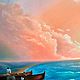 Oil painting Fishermen at sea. Pictures. Arthelenkey (earthelenkey). My Livemaster. Фото №4