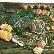 Картины и панно handmade. Livemaster - original item Driftwood Panel. Big fish. Handmade.