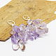 Order Lavender garden earrings (amethyst, citrine, amethyst). Selberiya shop. Livemaster. . Tassel earrings Фото №3