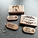 Order Wooden flash drive with engraving in a box. fleshki22. Livemaster. . Flash drives Фото №3