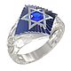Ring: Magen David gold ring with sapphires, Rings, Moscow,  Фото №1