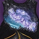 Order Hoodie sweatshirt 'Way to dream' hand painted. Koler-art handpainted wear. Livemaster. . Jumpers Фото №3