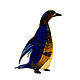 Interior sculpture of colored glass Penguin Ozon, Shuvuu. Figurines. In Glass. Online shopping on My Livemaster.  Фото №2