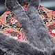 Павлово-Посадский шерстяной платок с натуральным мехом песца, Платки, Санкт-Петербург,  Фото №1