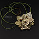 Golden Openwork Pendant (695) designer jewelry, Pendant, Salavat,  Фото №1