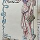 Винтаж: Антикварное меню 1905 года, модерн!. Картины винтажные. BERËZA ANTIQUES. Ярмарка Мастеров.  Фото №6