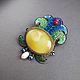 Order Brooch PARADISE FRUIT onyx, beads, sequins, pearls, agate. Maria_Prox Jewellery. Livemaster. . Brooches Фото №3