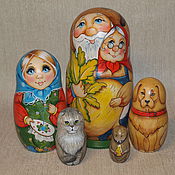Набор елочных игрушек 1  "Дедушка Мороз и Снегурочка "