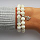 Creamy mother of pearl, Bead bracelet, Moscow,  Фото №1
