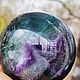 Шар из флюорита Симфония, 6.8 см, натуральные камни. Шар. Amulet-Stone (AS). Ярмарка Мастеров.  Фото №9