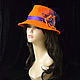 Order Fedora ' Orange'. Novozhilova Hats. Livemaster. . Hats1 Фото №3
