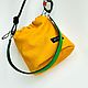 Заказать Сумка мешок Yellow. 21:21 bags. Ярмарка Мастеров. . Сумка через плечо Фото №3
