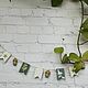 Гирлянда деревянная: флажки и желуди. Элементы интерьера. VSE HOROSHO | Экомастерская. Ярмарка Мастеров.  Фото №6