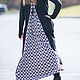 Long dress, black and white cotton dress-DR0149PM. Dresses. EUG fashion. Online shopping on My Livemaster.  Фото №2