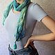 Order Delicate summer cotton scarves, 150h80 cm, Shibori. arkensoie Silkyway. Livemaster. . Scarves Фото №3